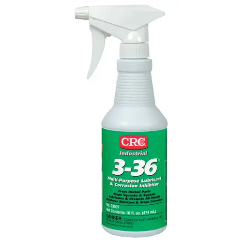 3-36 Multi-Purpose Lubricant and Corrosion Inhibitor, 16 oz Spray Trigger Bottle Clear Blue-Green - pack of 12 3-36 Multi-Purpose Lubricant and Corrosion Inhibitor, 16 oz Spray Trigger Bottle Clear Blue-Green - pack of 12