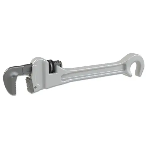 Refinery Wrench, 1/8 in to 1-1/2 in Opening, Serrated Jaw, 1/2 in Wheel Wrench Opening, Aluminum