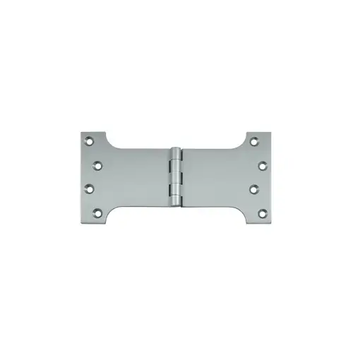 4" x 8" Hinge Brushed Chrome Pair 4" x 8" Hinge Brushed Chrome Pair
