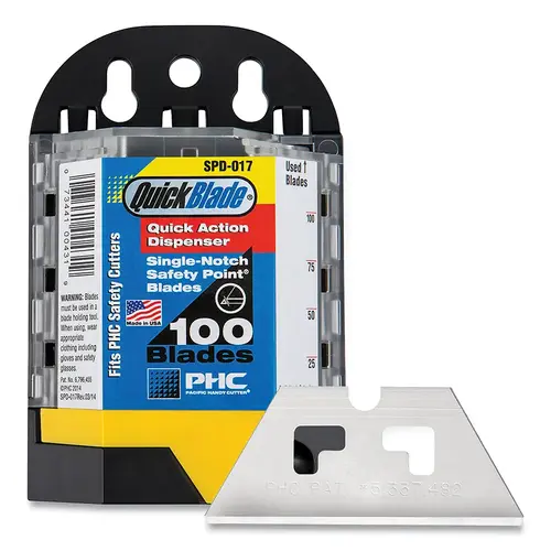 Quickblade Dispenser, SPD-017, With SP-017 Safety Utility Blades Quickblade Dispenser, SPD-017, With SP-017 Safety Utility Blades