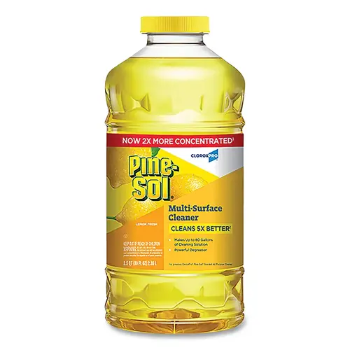 Multi-Surface Cleaner, 80 oz, Bottle, Lemon Yellow - pack of 3