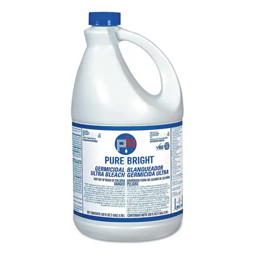 Liquid Bleach, 1 gal, Bottle, 6% - pack of 6