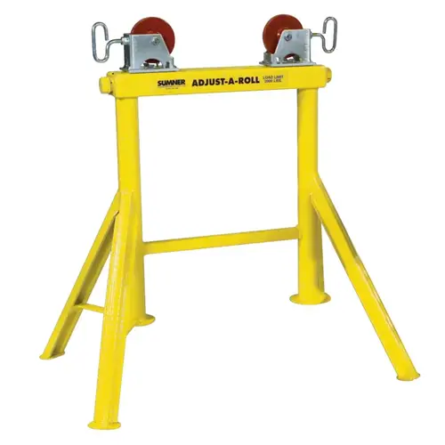 Hi Adjust-A-Roll Stands, Aluminum Wheels, 2000 lb Cap, 1/2 in to 36 in Pipe Hi Adjust-A-Roll Stands, Aluminum Wheels, 2000 lb Cap, 1/2 in to 36 in Pipe