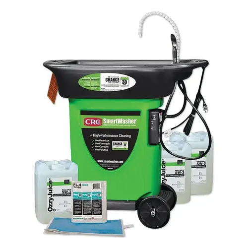 SmartWasher  Bioremediating Mobile Parts/Brake Washer Kit, SW-323 Green; Black