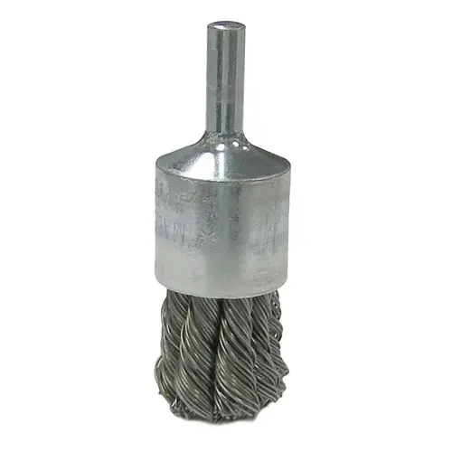 Stem Mounted Knot Wire End Brushes, 3/4 in x 0.014 in - pack of 10 Stem Mounted Knot Wire End Brushes, 3/4 in x 0.014 in - pack of 10