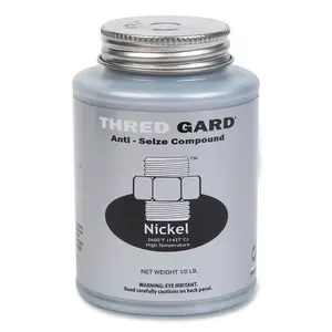 THRED GARD NG08 Nickel-Based Anti-Seize and Lubricating Compound, 1/2 lb, Brush Top Container Gray Metallic - pack of 12