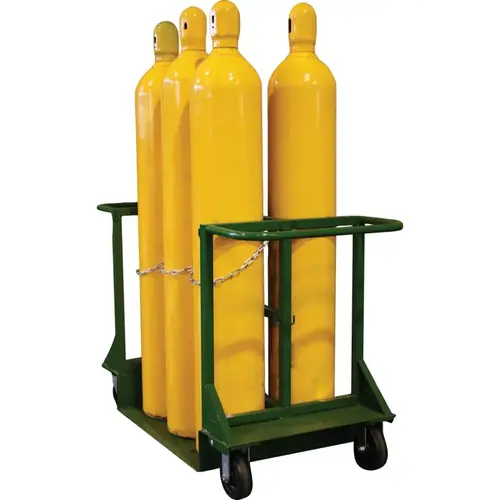 Running Gear Series Carts, Holds 6 Cylinders, 9.5" dia. Green