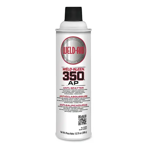Weld-Kleen 350 AP Anti-Spatter, 16 oz Aerosol Can, 13.75 wt oz, Red - pack of 6 Weld-Kleen 350 AP Anti-Spatter, 16 oz Aerosol Can, 13.75 wt oz, Red - pack of 6