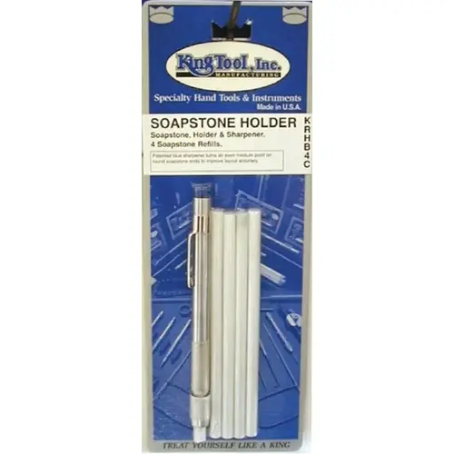 Soapstone Holder, 5 in L, Round, 4 Soapstone Refills Soapstone Holder, 5 in L, Round, 4 Soapstone Refills