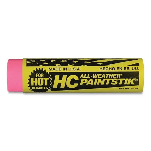 HC Paintstik Livestock Marker, 1 in dia, 4 in L, Fluorescent Pink - pack of 12