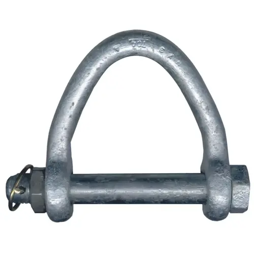Web Sling Shackles, 1 1/8 in Bail Size, 12 Tons, Secured Pin Shackle Web Sling Shackles, 1 1/8 in Bail Size, 12 Tons, Secured Pin Shackle