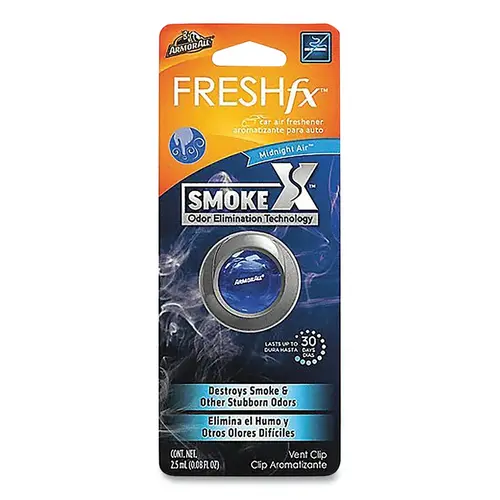 Car Air Fresheners, Smoke X  Vent Clip, Midnight Air Scent Gray - pack of 24