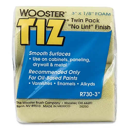 Tiz Twin Pack Roller Covers, 3 in, 1/8 in Nap Length Yellow Tiz Twin Pack Roller Covers, 3 in, 1/8 in Nap Length Yellow