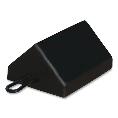 General-Purpose Rubber Wheel Chock, 10 in L x 8 in W x 5.5 in H, Black, Includes Cored Bottom General-Purpose Rubber Wheel Chock, 10 in L x 8 in W x 5.5 in H, Black, Includes Cored Bottom