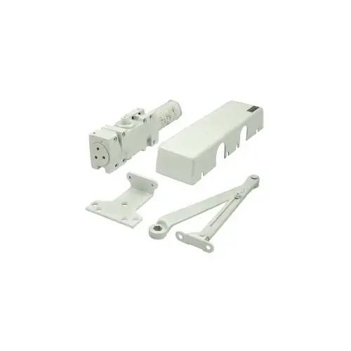 Adjustable Surface Mount Door Closer White