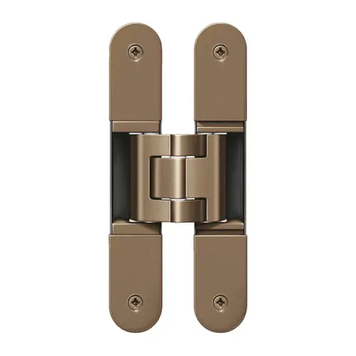 Concealed Hinge, TECTUS TE 340 3D 3D adjustable, size 160 mm, bronze finish light Bronze colored, powder coated