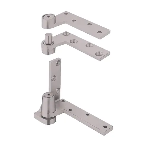 Door Hinge, 19 mm (3/4") Offset Hung Pivot, Top and Bottom Set Left; 630 (US32D) stainless steel, satin; 3 h fire rating Door Hinge, 19 mm (3/4") Offset Hung Pivot, Top and Bottom Set Left; 630 (US32D) stainless steel, satin; 3 h fire rating