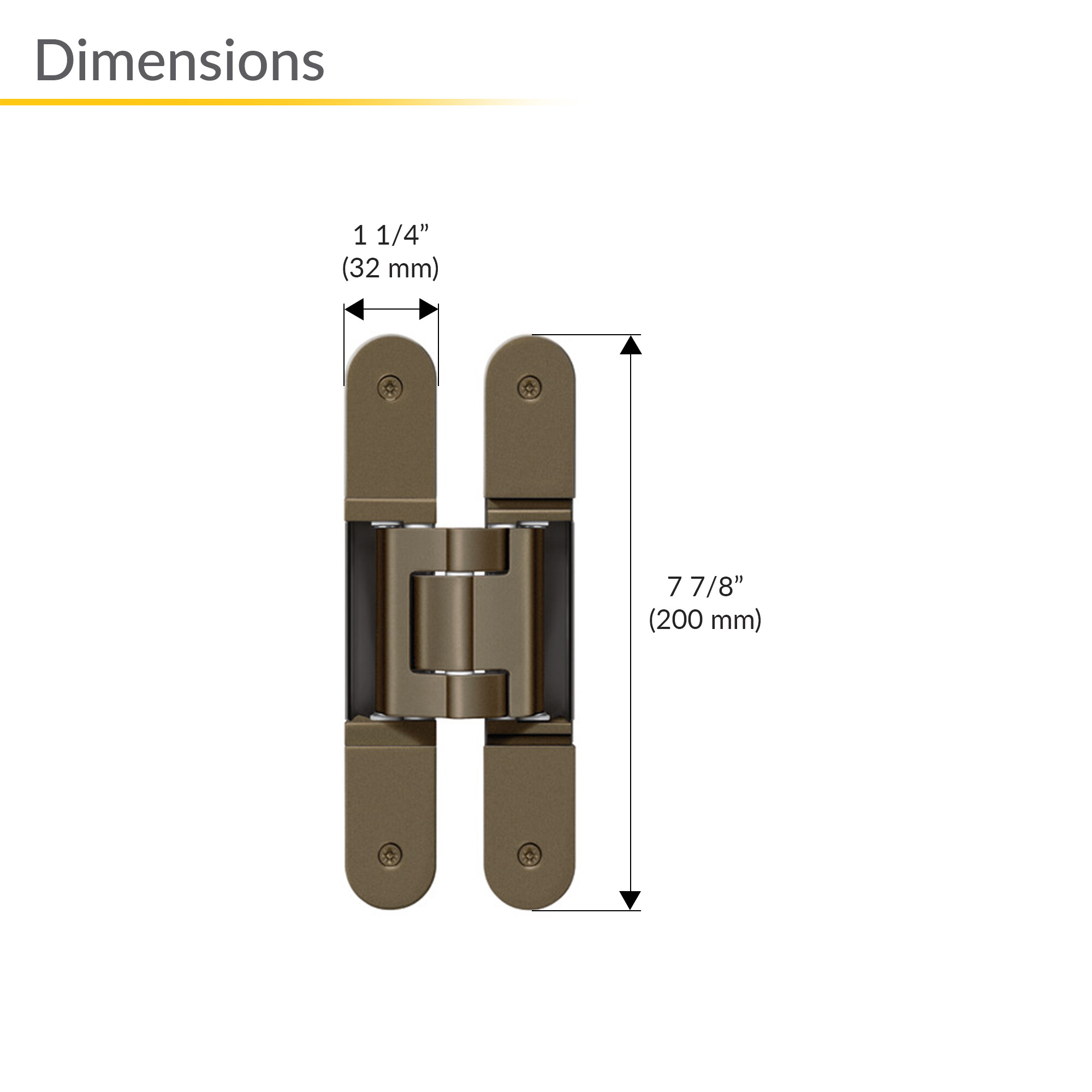 Brixwell QHWQ-006 Concealed Hinge, TECTUS TE 540 3D 168 3D