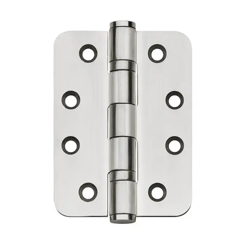 Butt Hinge, Startec, Stainless Steel, 4" x 3" rounded DHB 3221 size 102 mm, Model: DHB 3221, satin matt Butt Hinge, Startec, Stainless Steel, 4" x 3" rounded DHB 3221 size 102 mm, Model: DHB 3221, satin matt