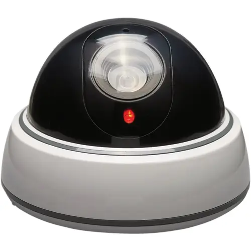 Fake Dome Security Camera White/Black