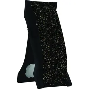 LoveHandle P-1255-01 Cell Phone Grip PRO Black Gold Onyx Glitter For All Smartphones Black