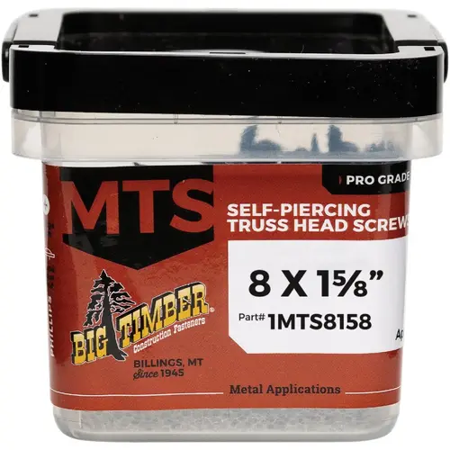 #8 x 1-5/8 In. Modified Truss Head Sharp Point Wood Screw (1 Lb.) #8 x 1-5/8 In. Modified Truss Head Sharp Point Wood Screw (1 Lb.)