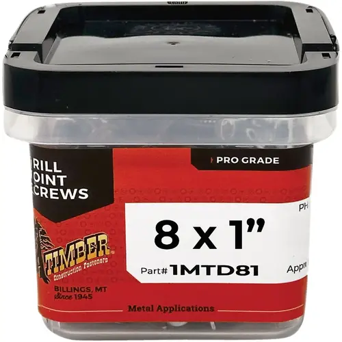 #8 x 1 In. Modified Truss Head Drill Point Metal Screw (1 Lb.)