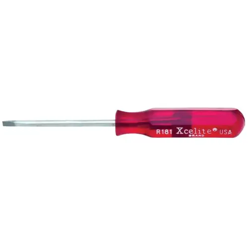 Pocket Clip Round Blade Screwdriver, 3/32 in Tip, 5-1/4 in Overall L Pocket Clip Round Blade Screwdriver, 3/32 in Tip, 5-1/4 in Overall L