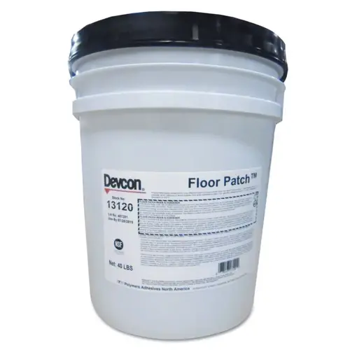 Floor Patch , 40 lb, Pail, Gray Floor Patch , 40 lb, Pail, Gray