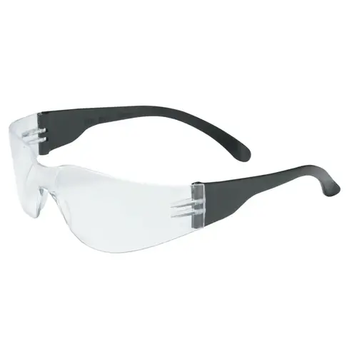 Zenon Z12 Series Safety Glasses, Clear Lens, Polycarbonate, HC, Black Frame, PVC - 2 per pack x12 packs