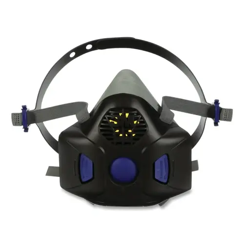 Secure Click  Half Facepiece Reusable Respirator, Large, Gas/Vapor, with Speaking Diaphragm, Silicone/Nylon