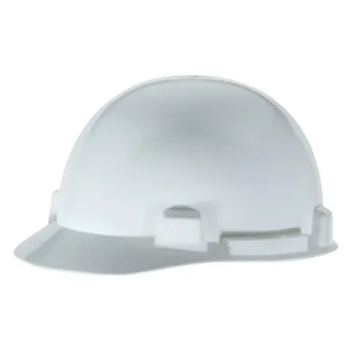 SmoothDome Slotted Hard Hat Cap Style, 4-Point Fast-Trac III, White SmoothDome Slotted Hard Hat Cap Style, 4-Point Fast-Trac III, White