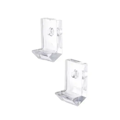1/4" Side Mount Mirror Clip Clear Plastic - pack of 100 1/4" Side Mount Mirror Clip Clear Plastic - pack of 100