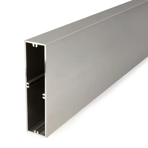 1" x 6" Rectangular Tube Aluminum 12' 2" Long - Satin Anodized