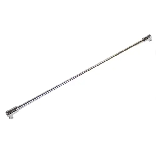 Support Bar 39" Long Fixed Panel Glass-to-Glass for 3/8" to 1/2" Glass - Polished Chrome