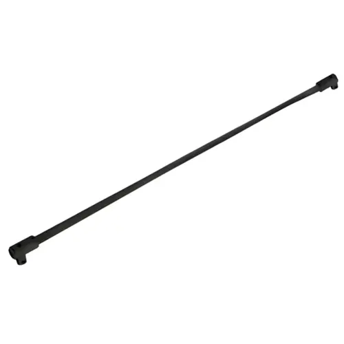 Support Bar 39" Long Fixed Panel Glass-to-Glass for 3/8" to 1/2" Glass - Matte Black Support Bar 39" Long Fixed Panel Glass-to-Glass for 3/8" to 1/2" Glass - Matte Black