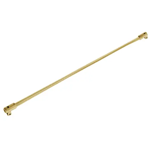 Support Bar 39" Long Fixed Panel Glass-to-Glass for 3/8" to 1/2" Glass - Satin Brass