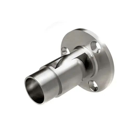 Handrail Fitting - 1.5" Diameter Adjustable Flange - Brushed Stainless Handrail Fitting - 1.5" Diameter Adjustable Flange - Brushed Stainless