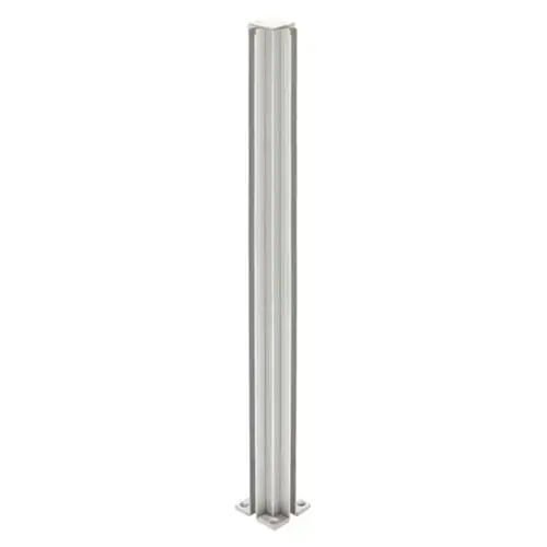 12" 3-Way Standard Partition Post - Satin Anodized 12" 3-Way Standard Partition Post - Satin Anodized
