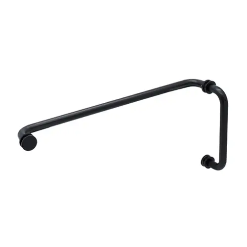 6" Pull Handle and 18" Towel Bar Combo With Metal Washers - Matte Black