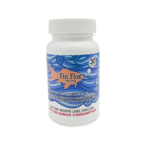 Fish Ciprofloxacin 500 mg - 30 Count Tablets - For Aquarium Use