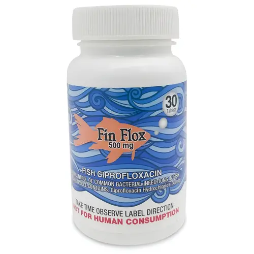 Fish Ciprofloxacin 500 mg - 30 Count Tablets - For Aquarium Use