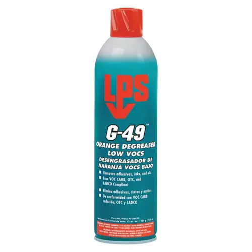 G-49 Orange Degreasers Low VOCs, 15 oz Aerosol Can Clear - pack of 12 G-49 Orange Degreasers Low VOCs, 15 oz Aerosol Can Clear - pack of 12
