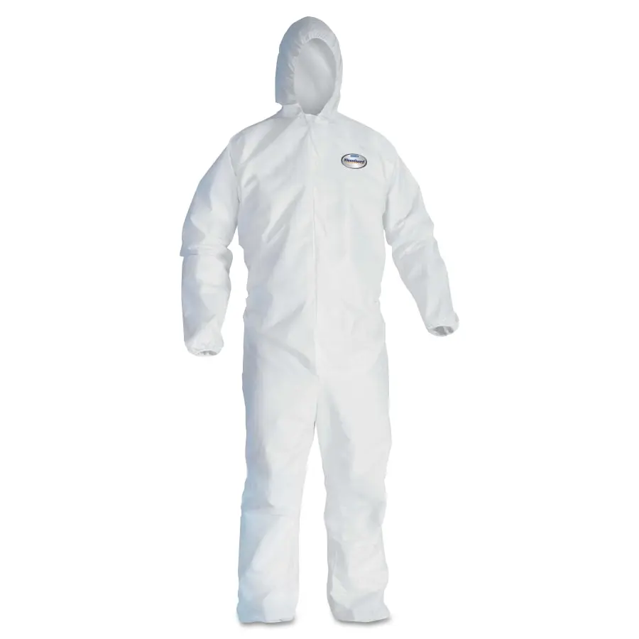Kimberly-Clark PROFESSIONAL KLEENGUARD A30 Breathable Splash & Particle Protection Coveralls 2XL Hood/Boot White - 2 per pack x25 packs 46125 Kimberly-Clark PROFESSIONAL KLEENGUARD A30 Breathable Splash & Particle Protection Coveralls 2XL Hood/Boot White - 2 per pack x25 packs 46125