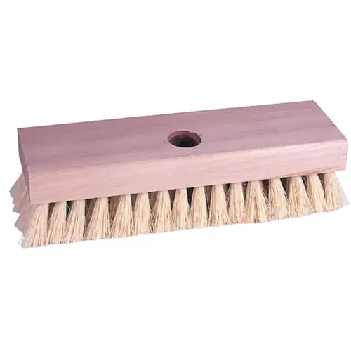 Acid Scrub Brushes, 8 1/4 in Hardwood Block, 1 1/8 in Trim L, White Tampico Fill - pack of 12 Acid Scrub Brushes, 8 1/4 in Hardwood Block, 1 1/8 in Trim L, White Tampico Fill - pack of 12