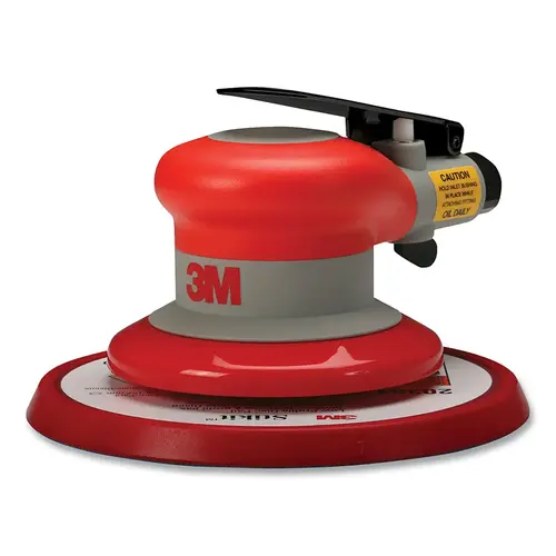 Pneumatic Non-Vacuum Random Orbital Sander, 6 in dia, 5/16 in Orbit, 12000 RPM, Al Housing Pneumatic Non-Vacuum Random Orbital Sander, 6 in dia, 5/16 in Orbit, 12000 RPM, Al Housing