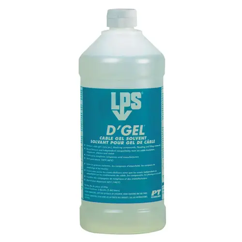 D'Gel Cable Gel Solvents, 32 oz Bottle - pack of 12 D'Gel Cable Gel Solvents, 32 oz Bottle - pack of 12