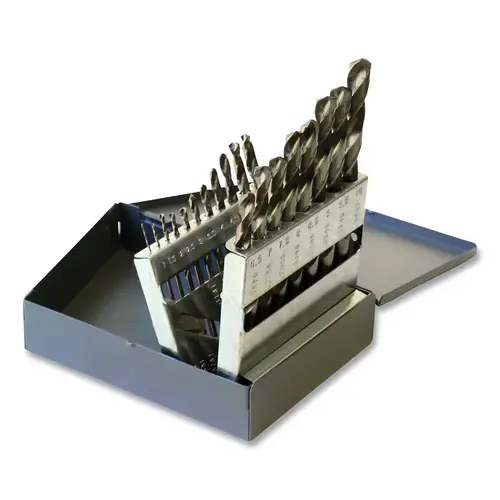 550ASP Heavy-Duty Straw Cobalt Jobber Length Drill Set, 19-Pc, 1mm-10mm Drill Sizes 550ASP Heavy-Duty Straw Cobalt Jobber Length Drill Set, 19-Pc, 1mm-10mm Drill Sizes