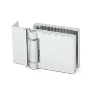 FHC JMH1LCH L-Mount Universal Hinge for 1/4" Glass - Polished Chrome