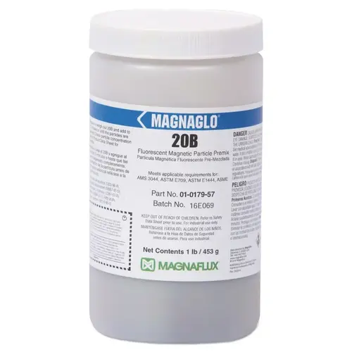 20B Fluorescent Magnetic Particle Premix, 14A, 1 lb Jar, Green 20B Fluorescent Magnetic Particle Premix, 14A, 1 lb Jar, Green